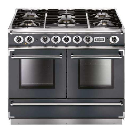 Refurbished Falcon Continental FCON1092DFSLNM-EU 110cm Dual Fuel Range Cooker Slate Grey