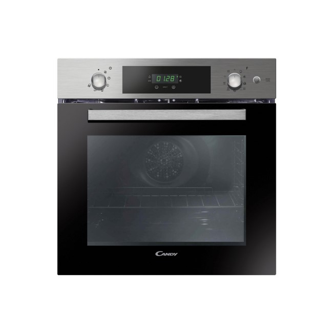 Candy FCPKS816X/E 69L Electric Single Oven With Pyrolytic Cleaning - Stainless Steel