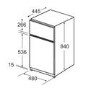 Amica 71 Litre Freestanding Undercounter Freezer - White