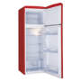 Amica 208 Litre 80/20 Freestanding Fridge Freezer - Red