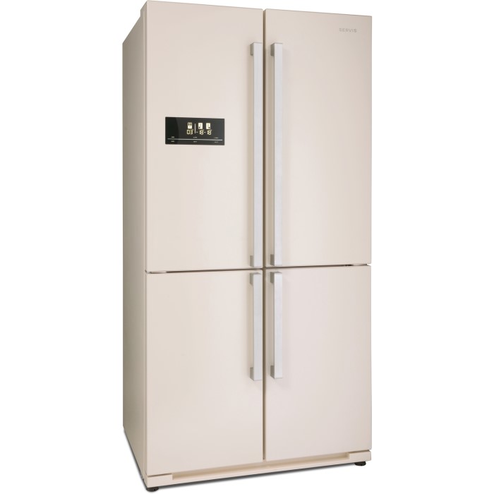 Servis FD911C 630 Litre American Fridge Freezer - Cream - Buy It Direct large american fridge freezer