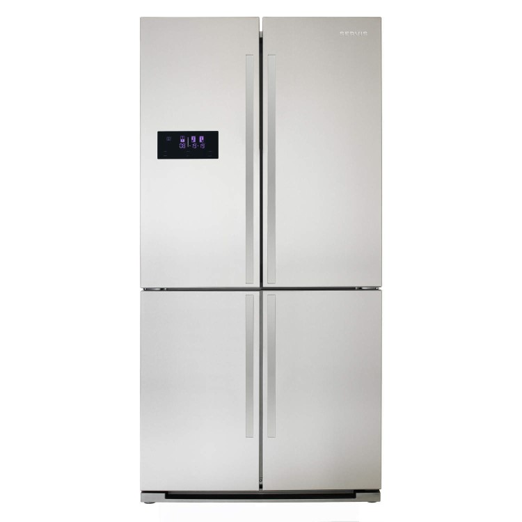 Servis FD911X 630 Litre 4 Door American Fridge Freezer - Stainless Steel