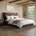 Chocolate Brown Velvet King Size Ottoman Bed with Cushioned Headboard - Frida