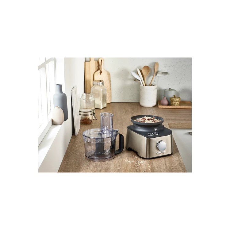 Kenwood MultiPro Compact+ 5-in-1 Food Processor with Blender and Built-In Scales - Stainless Steel