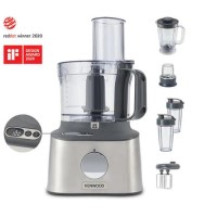 Kenwood MultiPro Compact+ 5-in-1 Food Processor with Blender and Built-In Scales - Stainless Steel