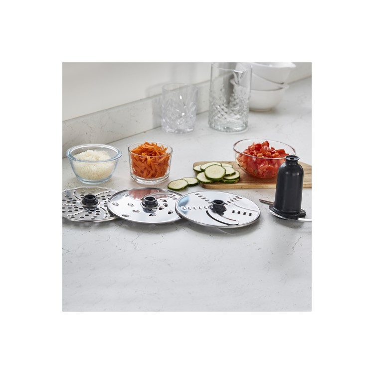 Kenwood MultiPro Compact+ 5-in-1 Food Processor with Blender and Built-In Scales - Stainless Steel