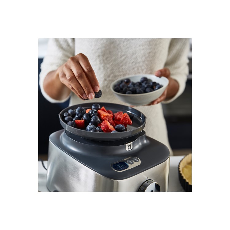 Kenwood MultiPro Compact+ 5-in-1 Food Processor with Blender and Built-In Scales - Stainless Steel