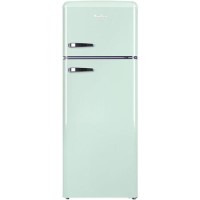 Amica FDR2213DEB 144x55cm 208L Freestanding Top Mount Fridge Freezer - Mint Green