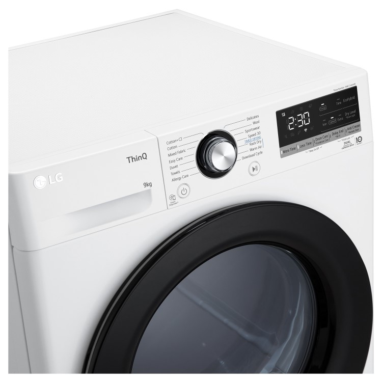 Refurbished LG FDV309WN Freestanding Heat Pump 9KG Tumble Dryer White