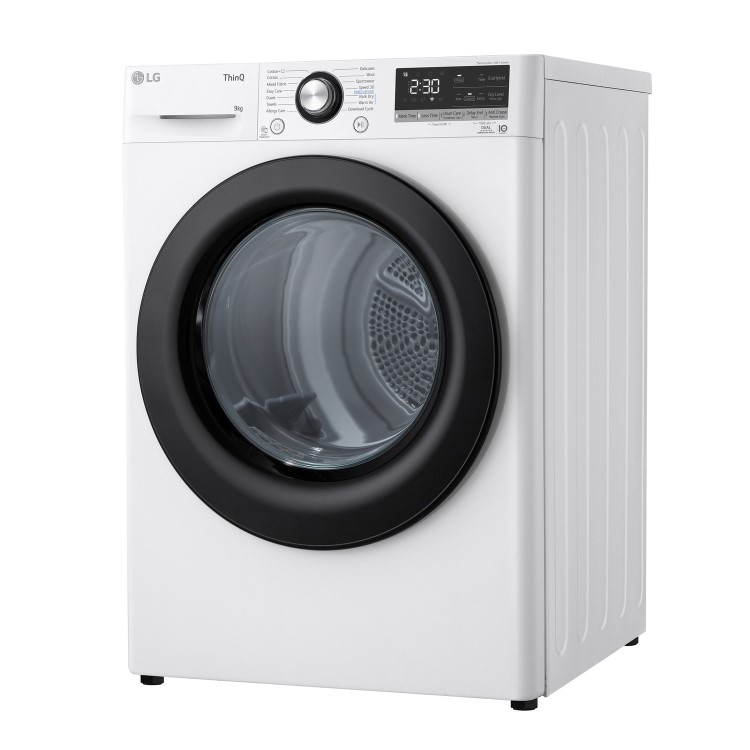 Refurbished LG FDV309WN Freestanding Heat Pump 9KG Tumble Dryer White
