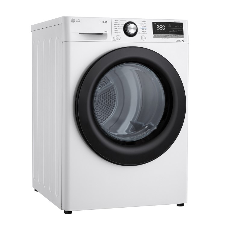 Refurbished LG FDV309WN Freestanding Heat Pump 9KG Tumble Dryer White
