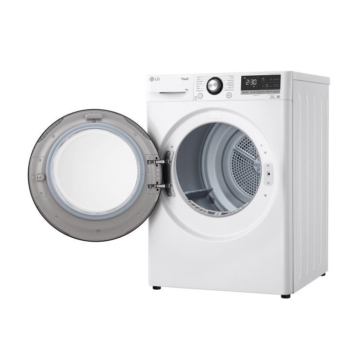 Refurbished LG FDV309WN Freestanding Heat Pump 9KG Tumble Dryer White