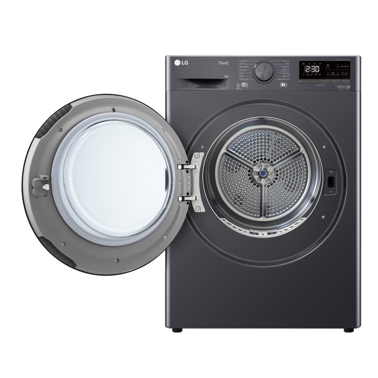 LG V7 Series 9kg Heat Pump Tumble Dryer - Graphite