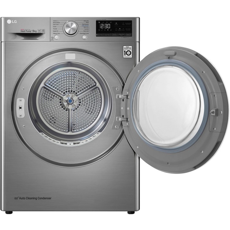 LG EcoHybrid 9kg Freestanding Heat Pump Tumble Dryer - Graphite