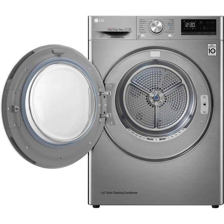 LG EcoHybrid 9kg Freestanding Heat Pump Tumble Dryer - Graphite