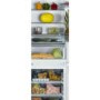 White Knight FF250IHE 54cm Wide 70-30 Integrated Upright Fridge Freezer - White
