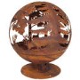 Fallen Fruits Laser Cut Globe Woodland Fire Pit