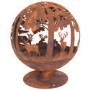 Fallen Fruits Laser Cut Globe Woodland Fire Pit