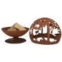 Fallen Fruits Laser Cut Globe Woodland Fire Pit