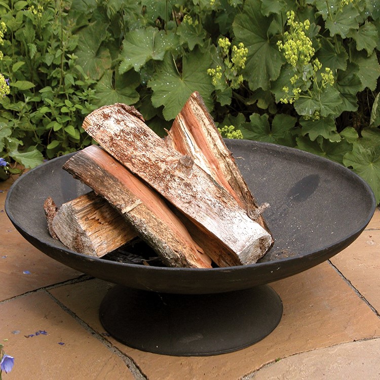 Classic Large Round Cast Iron Fire Pit Bowl 