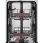 Refurbished AEG Series 6000 FFB62417ZW Freestanding 9 Place Slimline Dishwasher White