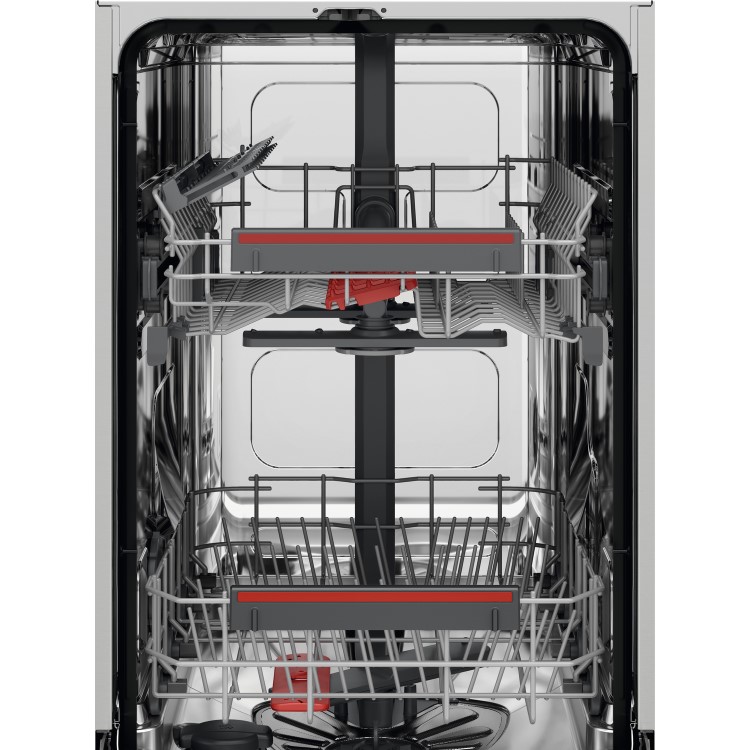 Refurbished AEG Series 6000 FFB62417ZW Freestanding 9 Place Slimline Dishwasher White