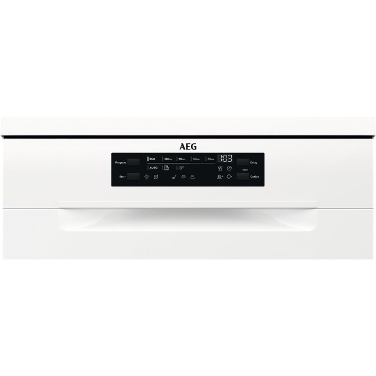 AEG Series 8000 SatteliteClean Freestanding Dishwasher - White C-rated
