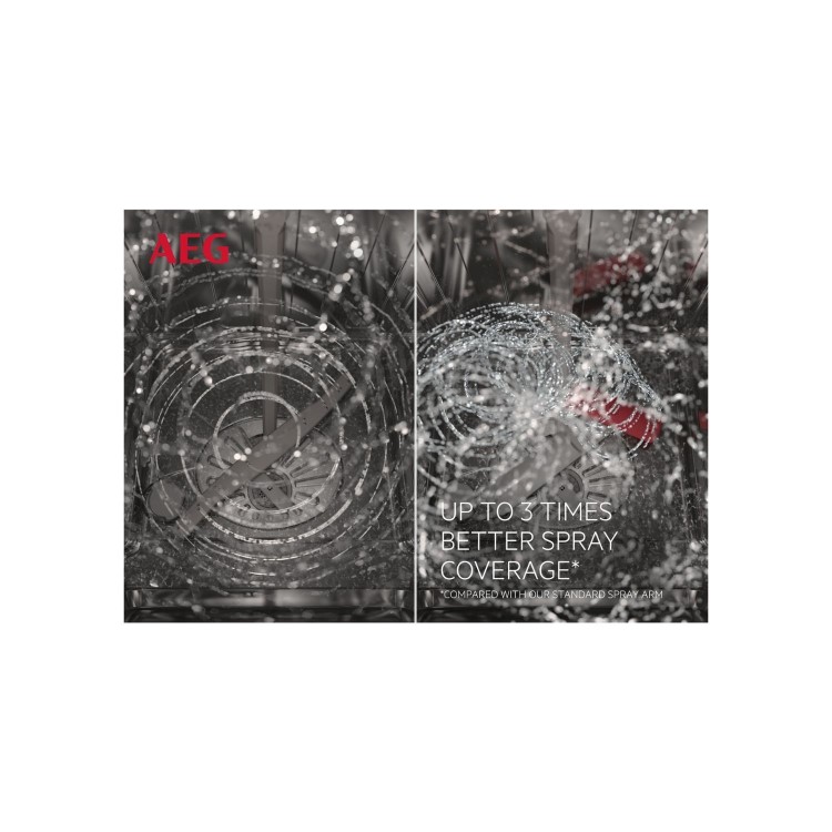 AEG Series 8000 SatteliteClean Freestanding Dishwasher - White C-rated