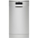 FFB73527ZM AEG Series 7000 GlassCare Freestanding Slimline Dishwasher - D-Rated, Stainless Steel