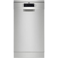 AEG Series 7000 GlassCare Freestanding Slimline Dishwasher - D-Rated, Stainless Steel AEG Series 7000 GlassCare Freestanding Slimline Dishwasher - D-Rated, Stainless Steel