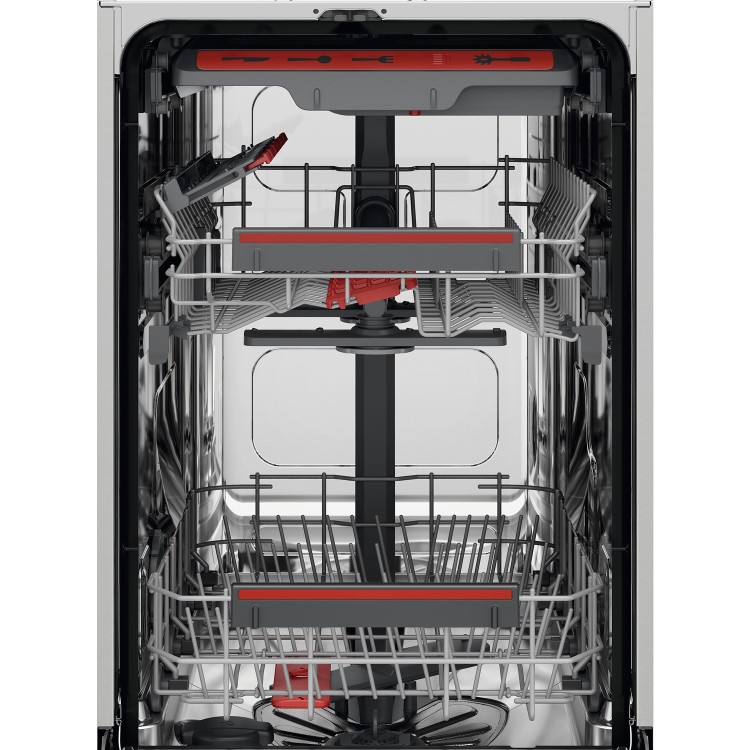 AEG Series 7000 GlassCare Freestanding Slimline Dishwasher - D-Rated, Stainless Steel
