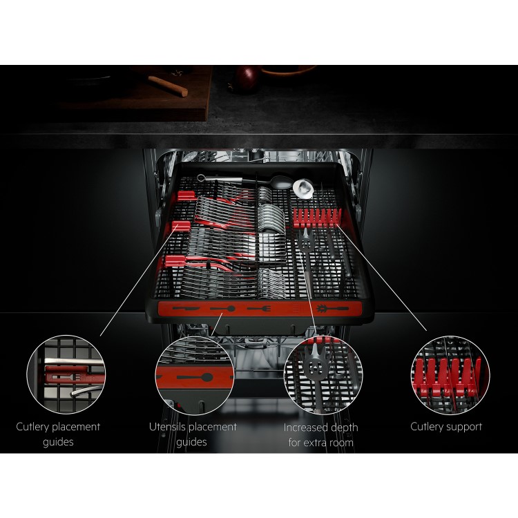 AEG Series 7000 GlassCare Freestanding Slimline Dishwasher - D-Rated, Stainless Steel