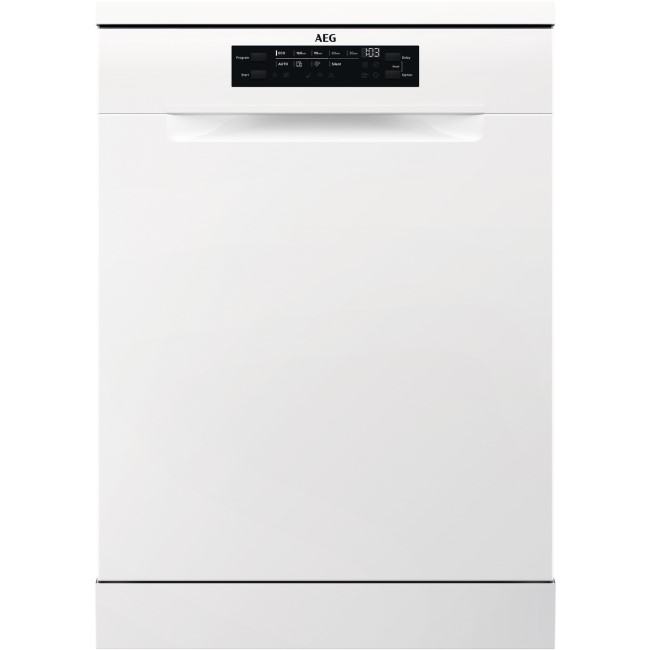 Refurbished AEG 7000 Series FFB73727PW 15 Place Freestanding Dishwasher White