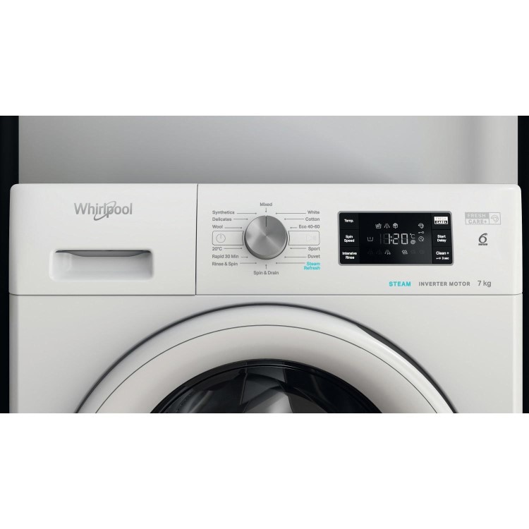 Refurbished Whirlpool FFB7458WVUK FreshCarePlus Freestanding 7KG 1400 Spin Washing Machine White