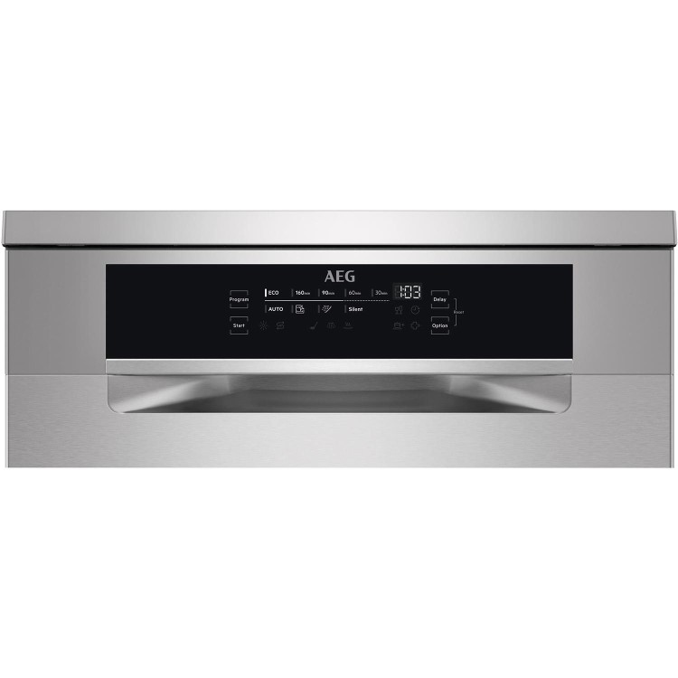 Refurbished AEG 7000 Series FFB74707PM 14 Place Freestanding Dishwasher Stainless Steel
