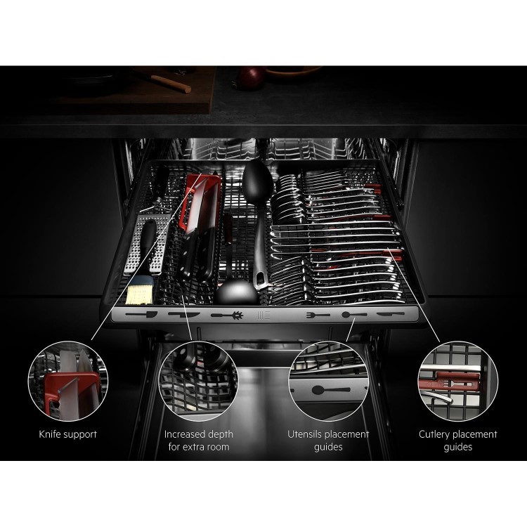 Refurbished AEG 7000 Series FFB74707PM 14 Place Freestanding Dishwasher Stainless Steel