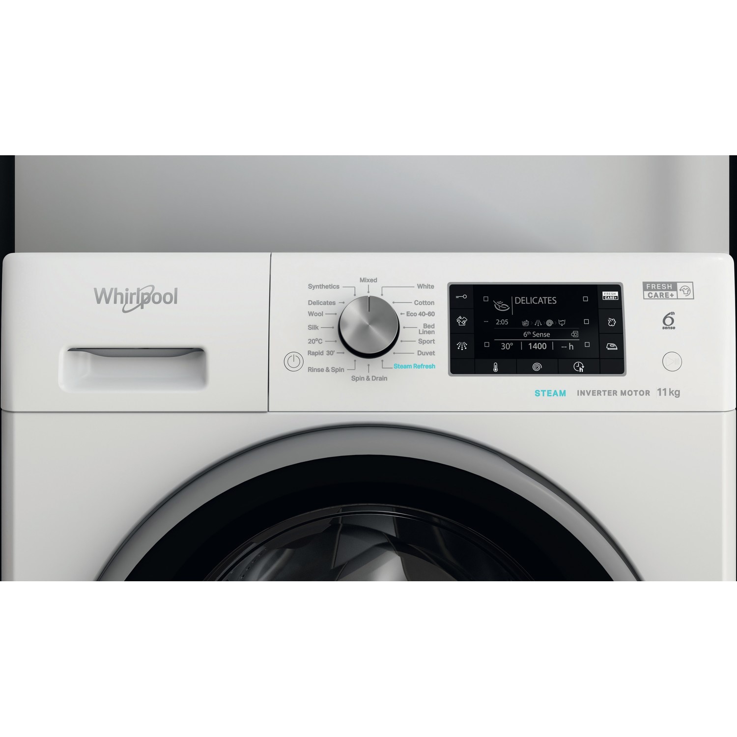Whirlpool 6th sense 11kg 1400rpm Washing Machine White