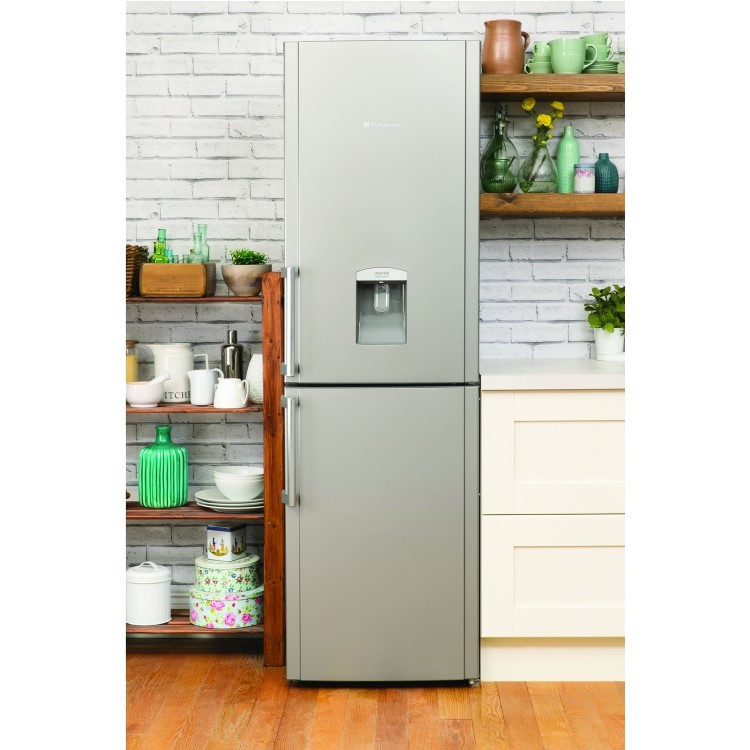 Hotpoint FFLAA58WDG 259L 50/50 Freestanding Frost Free Fridge Freezer With Non-plumb Water Dispenser - Graphite