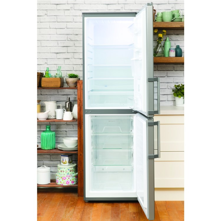 Hotpoint FFLAA58WDG 259L 50/50 Freestanding Frost Free Fridge Freezer With Non-plumb Water Dispenser - Graphite