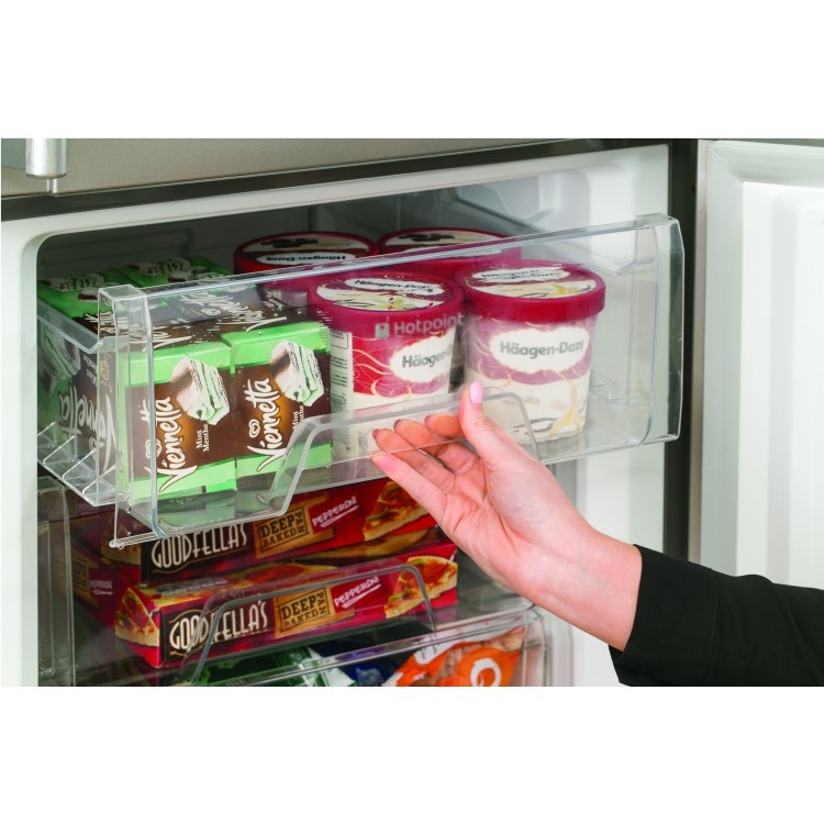 Hotpoint FFLAA58WDG 259L 50/50 Freestanding Frost Free Fridge Freezer With Non-plumb Water Dispenser - Graphite