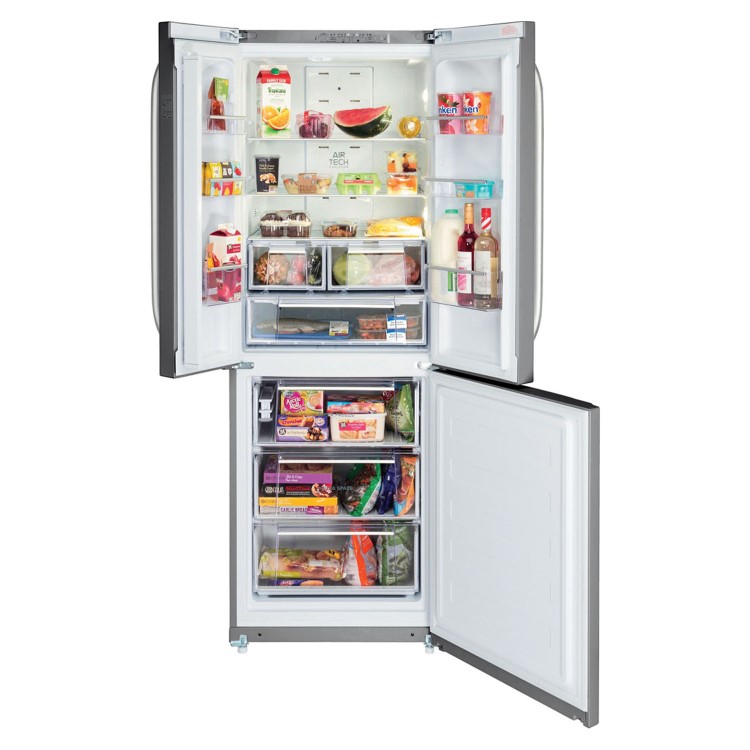 HOTPOINT FFU3DX 450 Litre Freestanding Fridge Freezer 60/40 Split Frost Free 70cm Wide - Stainless Steel