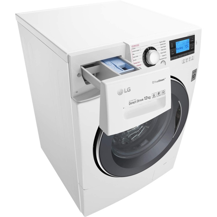 LG FH495BDS2 Direct Drive 12kg 1400rpm Freestanding Washing Machine With Steam White
