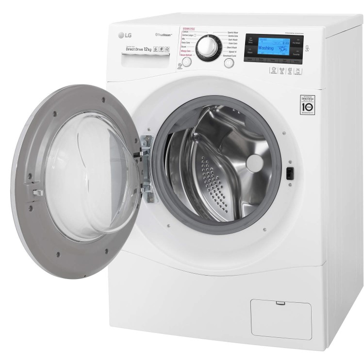 LG FH495BDS2 Direct Drive 12kg 1400rpm Freestanding Washing Machine With Steam White