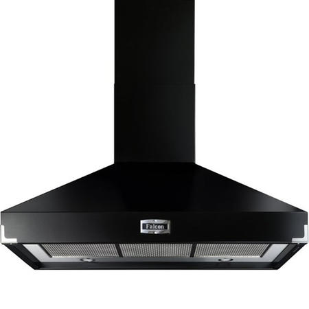 Falcon FHDSE1092BLC 90810 Super Extract 110cm Chimney Cooker Hood Black And Chrome
