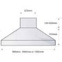 Falcon FHDSE1092BLC 90810 Super Extract 110cm Chimney Cooker Hood Black And Chrome