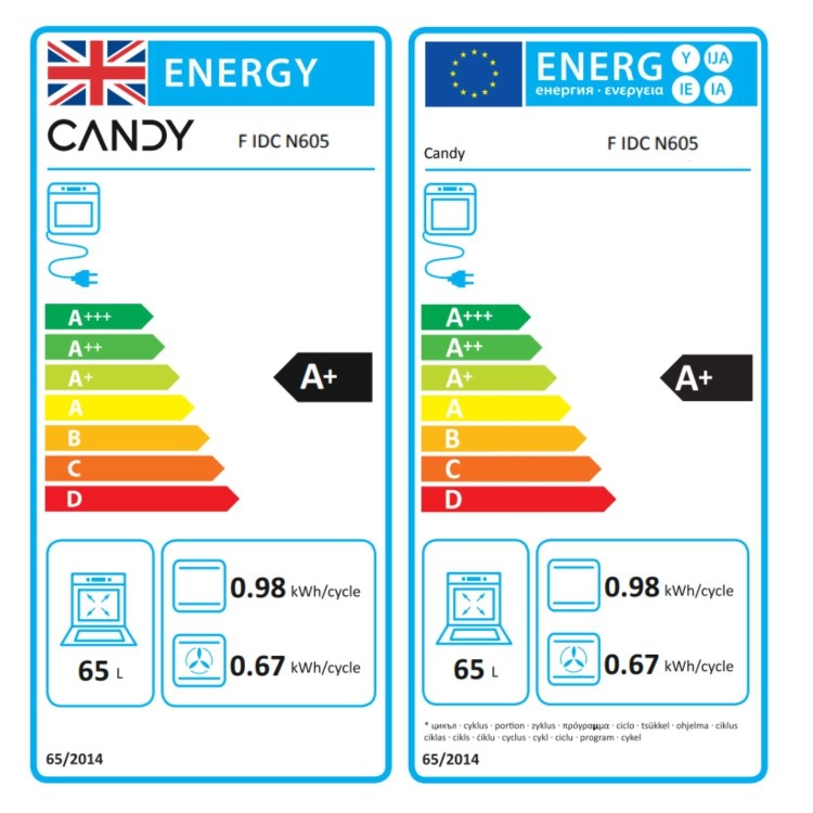 Candy FIDCN605 Electrtic Single Oven - Black