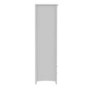 Light Grey Painted 2 Door Double Wardrobe with Drawers - Finch