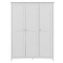 Grey Painted 3 Door Triple Wardrobe - Finch
