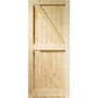 Wooden Pine Framed Ledged & Braced Garden Gate - Unfinished 1981 x 762 x 44 mm - XL Joinery