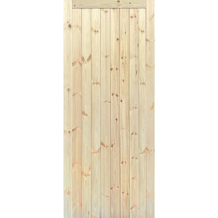 External Pine Framed Ledged &amp; Braced Gate - Unfinished, 1981 x 838 x 44 mm